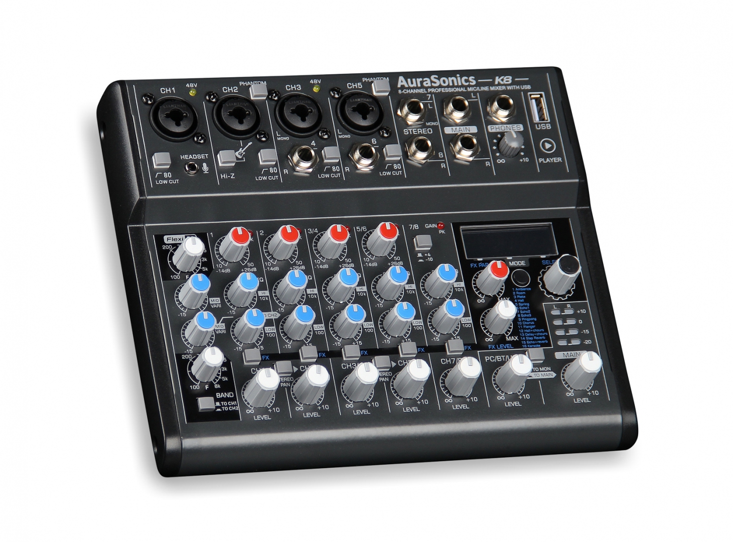 AuraSonics K8 компактный микшерный пульт в Кинеле