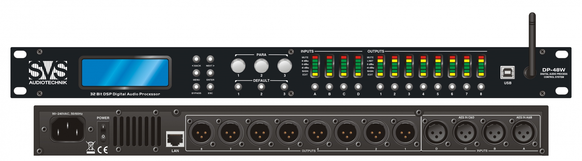 SVS Audiotechnik DP-48W Цифровой процессор: 4 входа 8 выходов в Кинеле