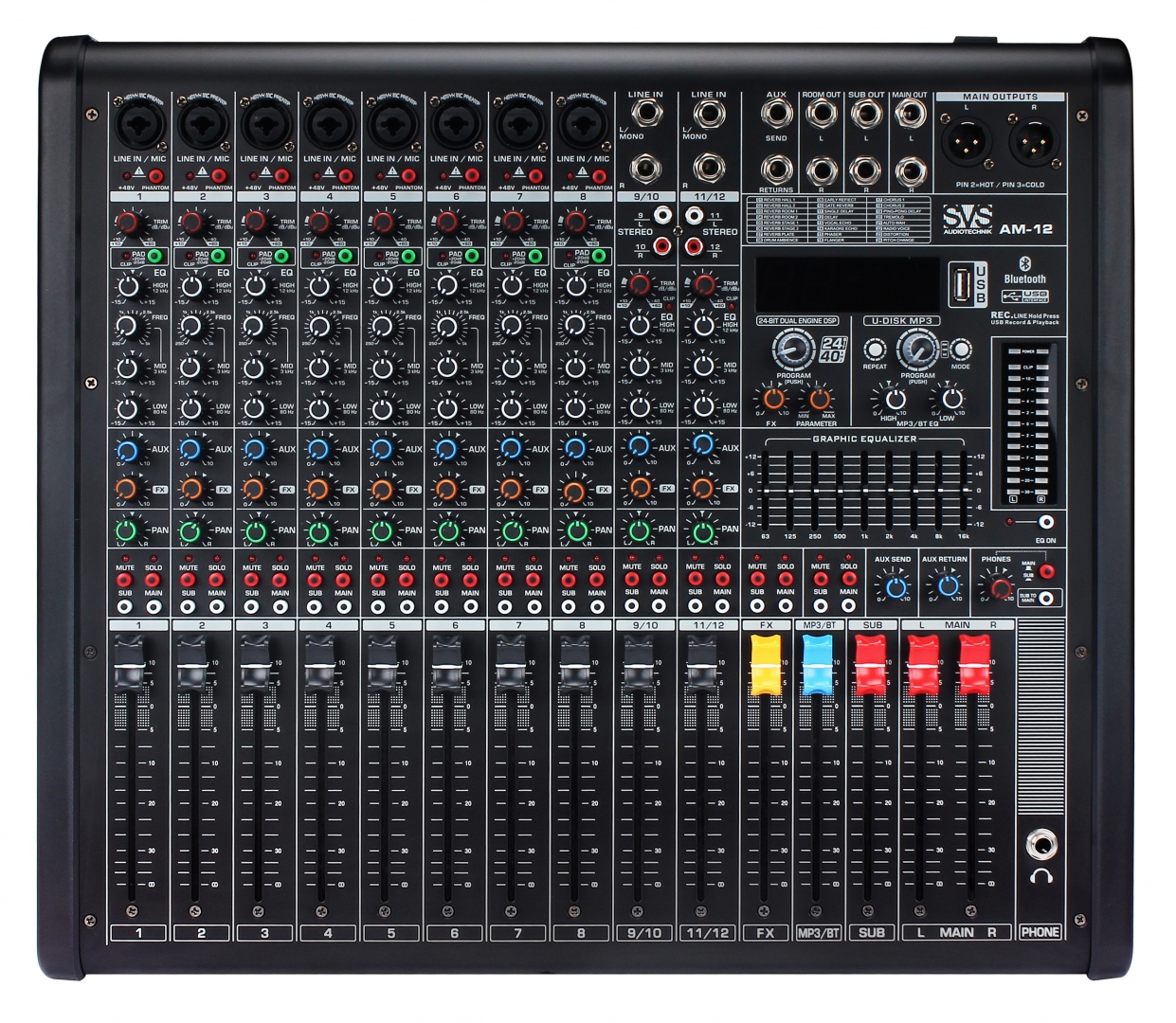 SVS Audiotechnik mixers AM-12 Микшерный пульт аналоговый, 12-канальный в Кинеле
